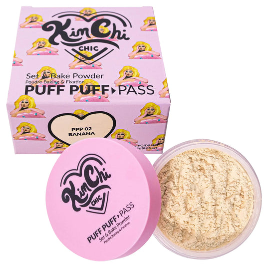 Kimchi Chic Soft Bake Loose Powder & Puff in Banana